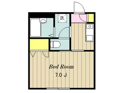 アーバングレイス(1K/2階)の間取り写真