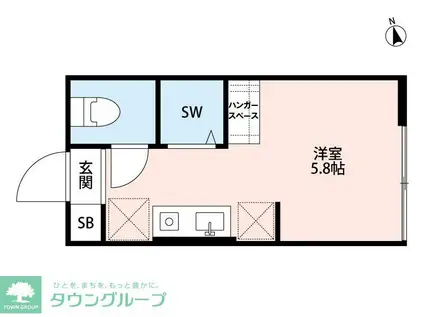 HEIM-MY DREAM HOUSE(ワンルーム/3階)の間取り写真