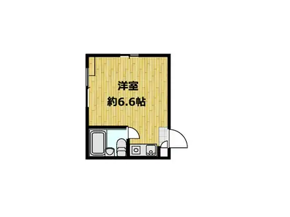 WILD CAT 東大和(ワンルーム/1階)の間取り写真