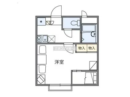 レオパレス武蔵ヶ丘II(1K/2階)の間取り写真