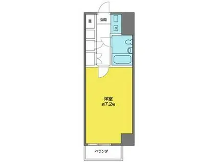 SMY88植田(1K/4階)の間取り写真