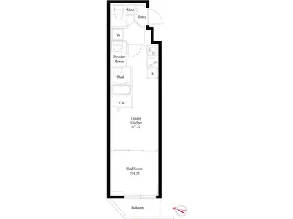 アゼスト志村三丁目II(1DK/3階)の間取り写真