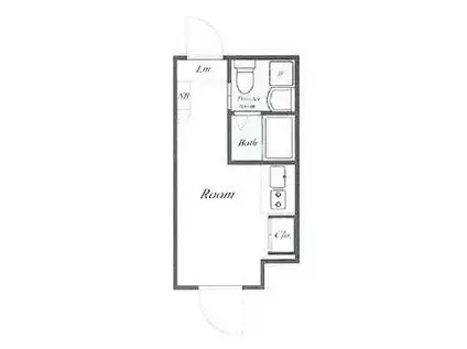 FL レジデンス早稲学府III(ワンルーム/3階)の間取り写真