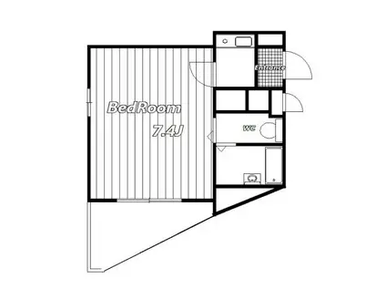 FYSビル(1K/4階)の間取り写真