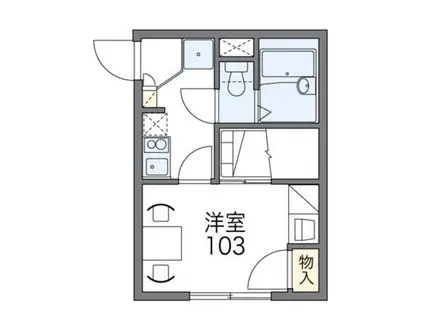 レオパレスノース ナダ(1K/1階)の間取り写真