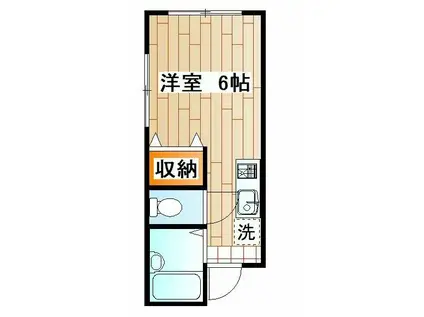 11695941016(ワンルーム/1階)の間取り写真