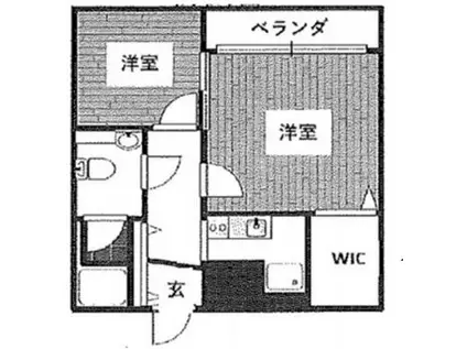 FORTIS(2K/1階)の間取り写真