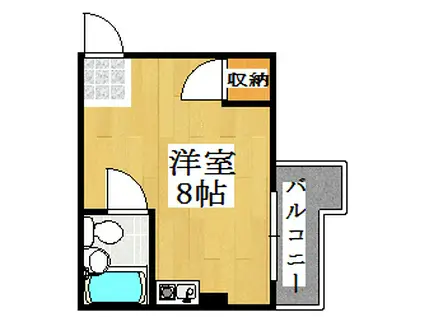 プレアール西明石(ワンルーム/4階)の間取り写真