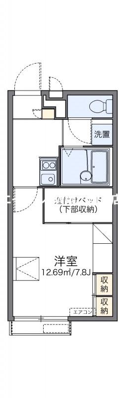 レオパレスパル北方III(1K/2階)の間取り写真