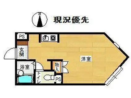 セジュールZAO(ワンルーム/2階)の間取り写真