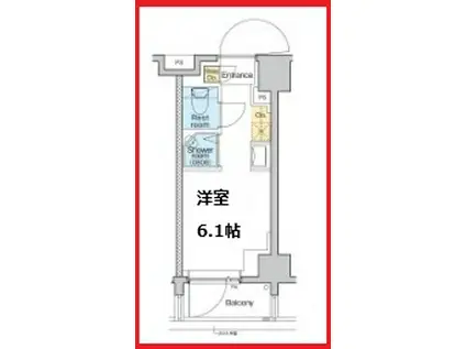 トモア田端(ワンルーム/3階)の間取り写真