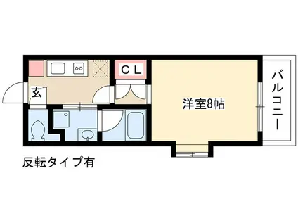タウンライフ本郷駅前(1K/3階)の間取り写真