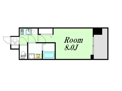 ララプレイス新大阪LD(1K/6階)の間取り写真