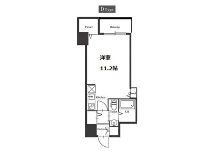 セレニテ梅田北(ワンルーム/10階)の間取り写真