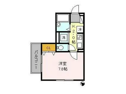 カサ モラーダ(1K/3階)の間取り写真