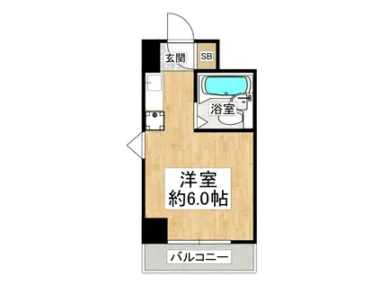 サニーパレス神陵台(ワンルーム/4階)の間取り写真