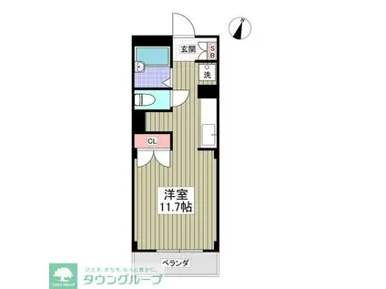 メゾンルシエール(ワンルーム/3階)の間取り写真