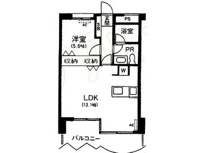 コナビレッジ(1LDK/4階)の間取り写真
