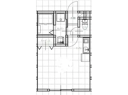 ビリーブ大津(ワンルーム/2階)の間取り写真