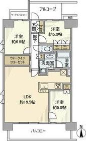 クレヴィア高槻ガーデンテラス(3LDK/10階)の間取り写真