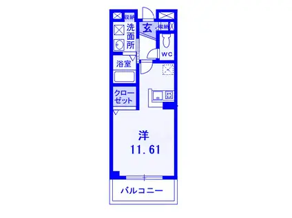 エクセラン フルール さくら(ワンルーム/3階)の間取り写真