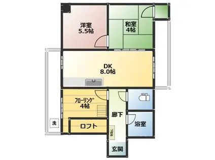 ブーツハウス(3DK/3階)の間取り写真