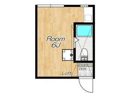 エムティハイツ(ワンルーム/1階)の間取り写真