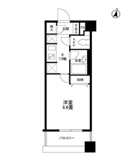 ネオマイム文京音羽(1K/3階)の間取り写真