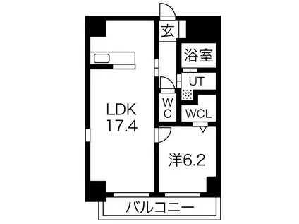 IZUMI TRES(1LDK/3階)の間取り写真