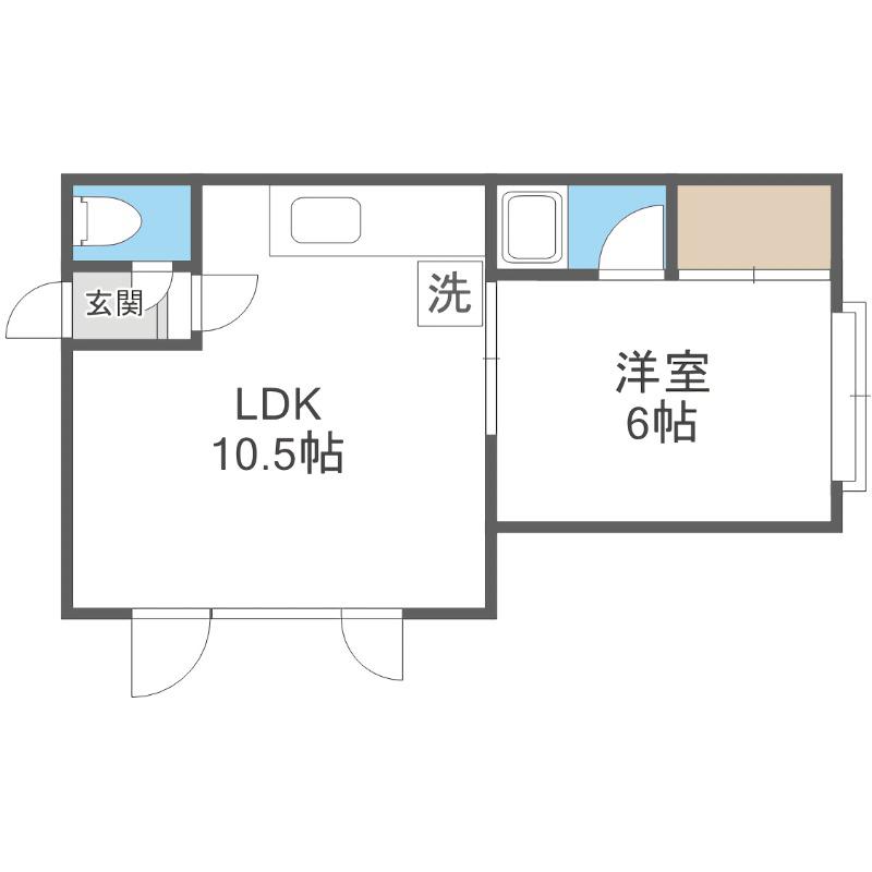 エトワールII(1LDK/3階)の間取り写真