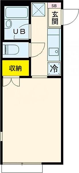 アーカスK-V(1K/2階)の間取り写真
