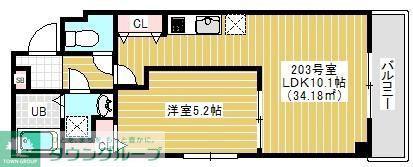 RIRIA幕張本郷参番館(1LDK/2階)の間取り写真