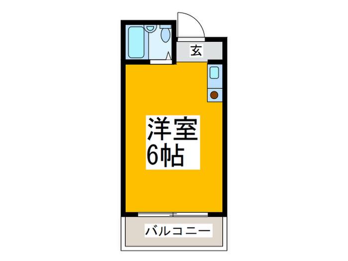 ラパンジール大国IV(ワンルーム/6階)の間取り写真