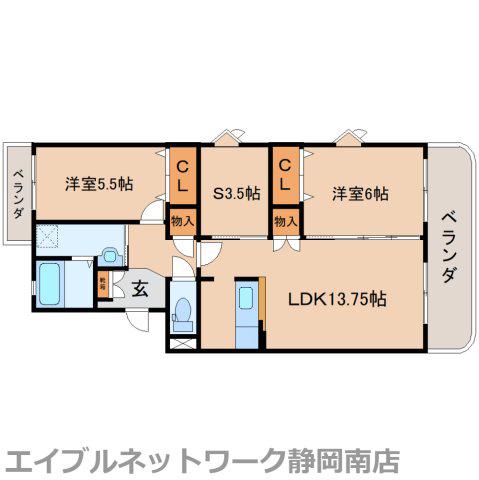 エル・グランシャリオ(2SLDK/3階)の間取り写真