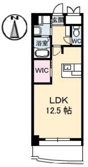 ネクステージ中井(ワンルーム/4階)の間取り写真