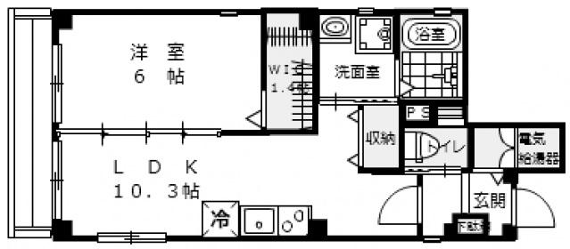 CASA DE ABUELITO(1LDK/3階)の間取り写真