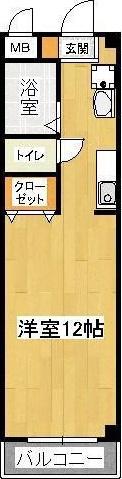 アビタシオンGT(ワンルーム/4階)の間取り写真