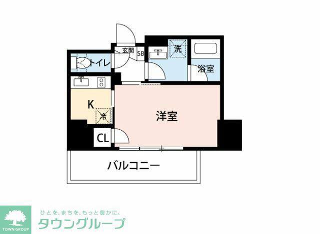 マイナビSTAY EKISM さいたま新都心(1K/6階)の間取り写真
