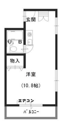 アリュール(ワンルーム/3階)の間取り写真