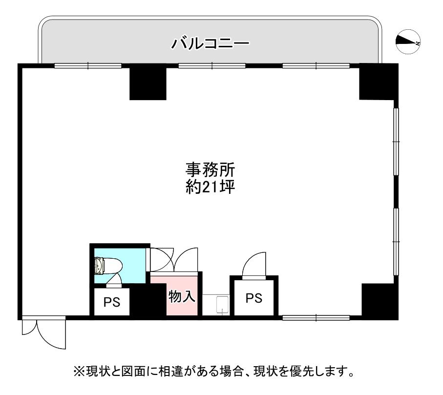 ニューライフ大通弐番館(ワンルーム/3階)の間取り写真