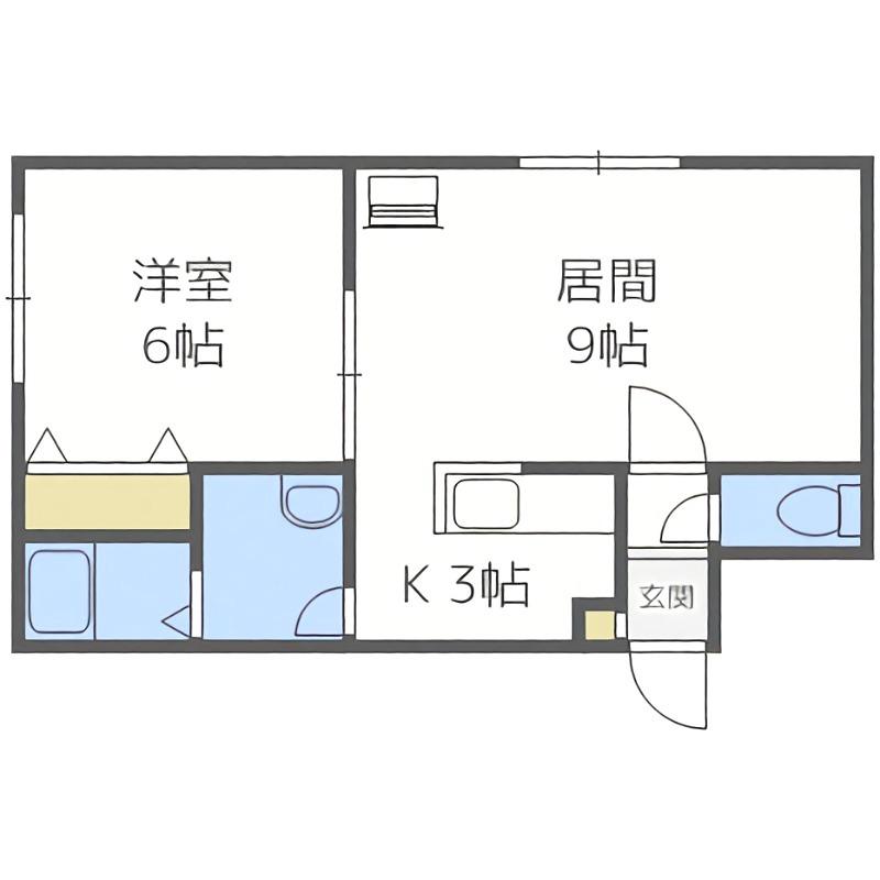 ステージノア豊平(1LDK/3階)の間取り写真
