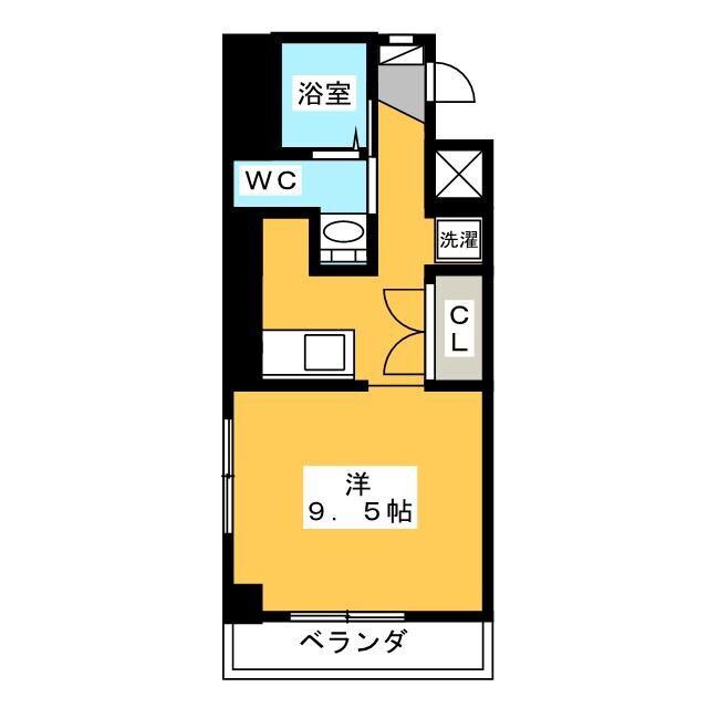 成功ビル(ワンルーム/3階)の間取り写真