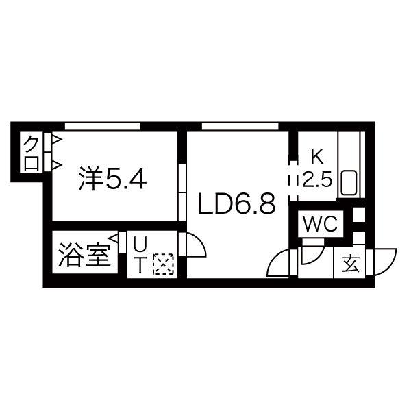 E-HORIZON美園II(1LDK/3階)の間取り写真