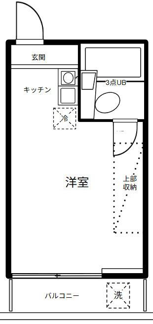 メゾン・ド・荻窪(ワンルーム/3階)の間取り写真