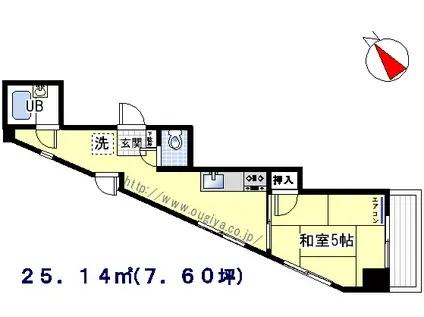 プチメゾンド榎本(1K/6階)の間取り写真