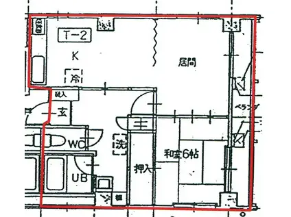 マンション瑞芳(1LDK/3階)の間取り写真