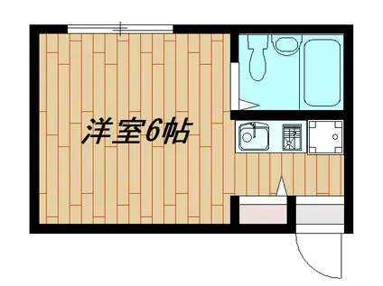 塚本パンション(ワンルーム/2階)の間取り写真