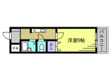 カーサさくら(1K/3階)の間取り写真