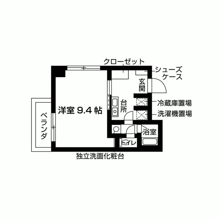 ヴァントゥール本厚木 2階階 間取り