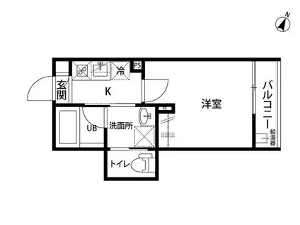 JSコート三軒茶屋(1K/3階)の間取り写真